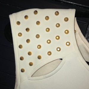 Romeo & Juliet Couture Dresses - Romeo & Juliet dress gold studs Romeo & Juliet Couture Dresses - Romeo & Juliet dress gold studs